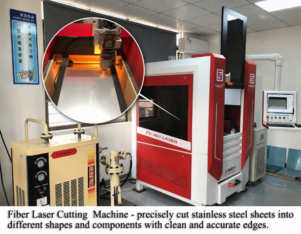 Fiber laser cutting machine used in jewelry manufacturing