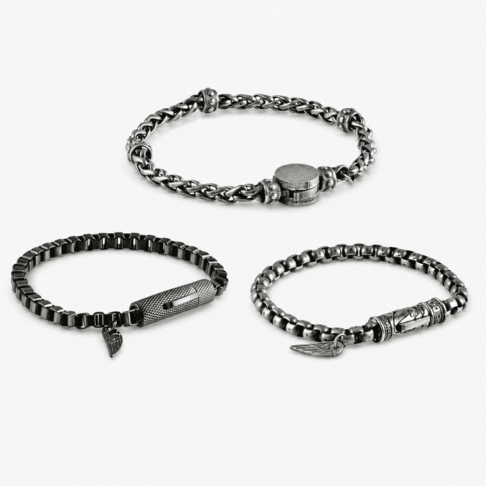 Men's chain bracelet collection