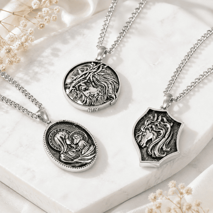 Men's stainless steel pendant collection